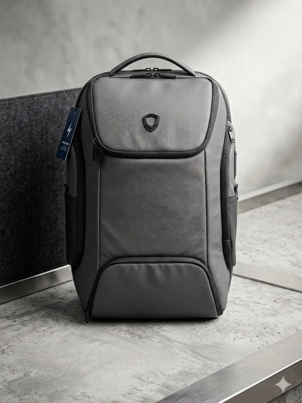 Traveler Choice Gray Breenon Unisex Multi-Compartment Spacious Travel Backpack